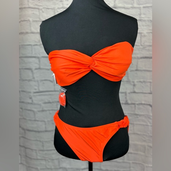 Xhilaration Orange Two-Piece Swimsuit (XL Top, L Bottom) - Picture 14 of 14